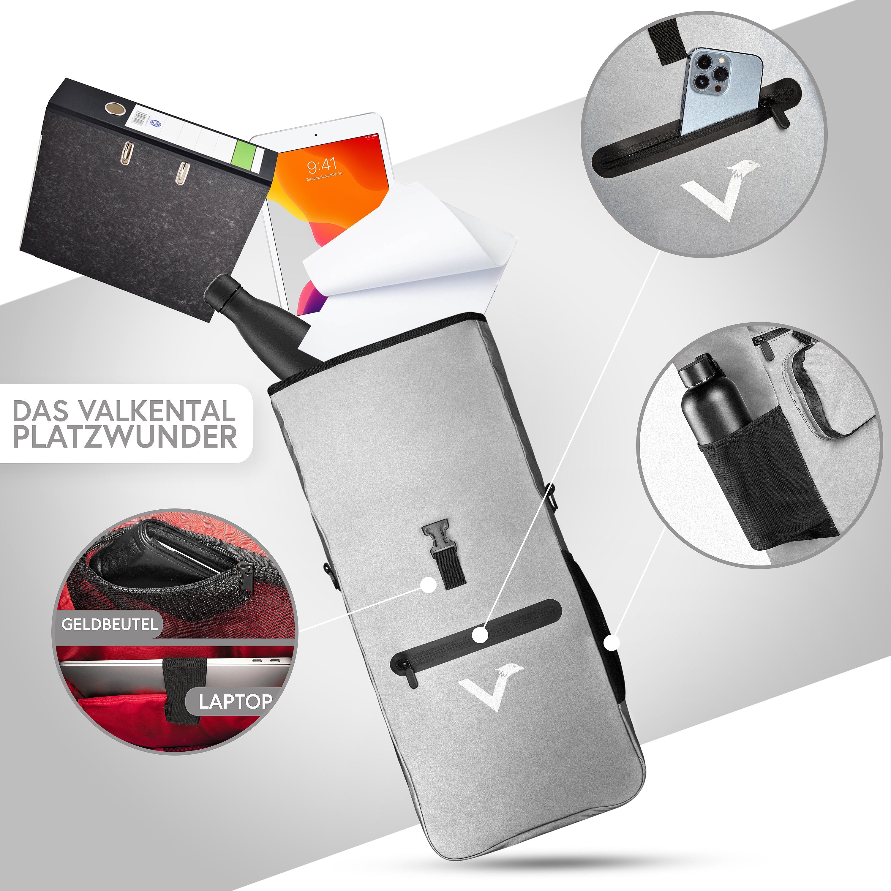 ValkOne 3in1 Fahrradtasche - perfekt für deinen Alltag! - B-WARE - Image 22