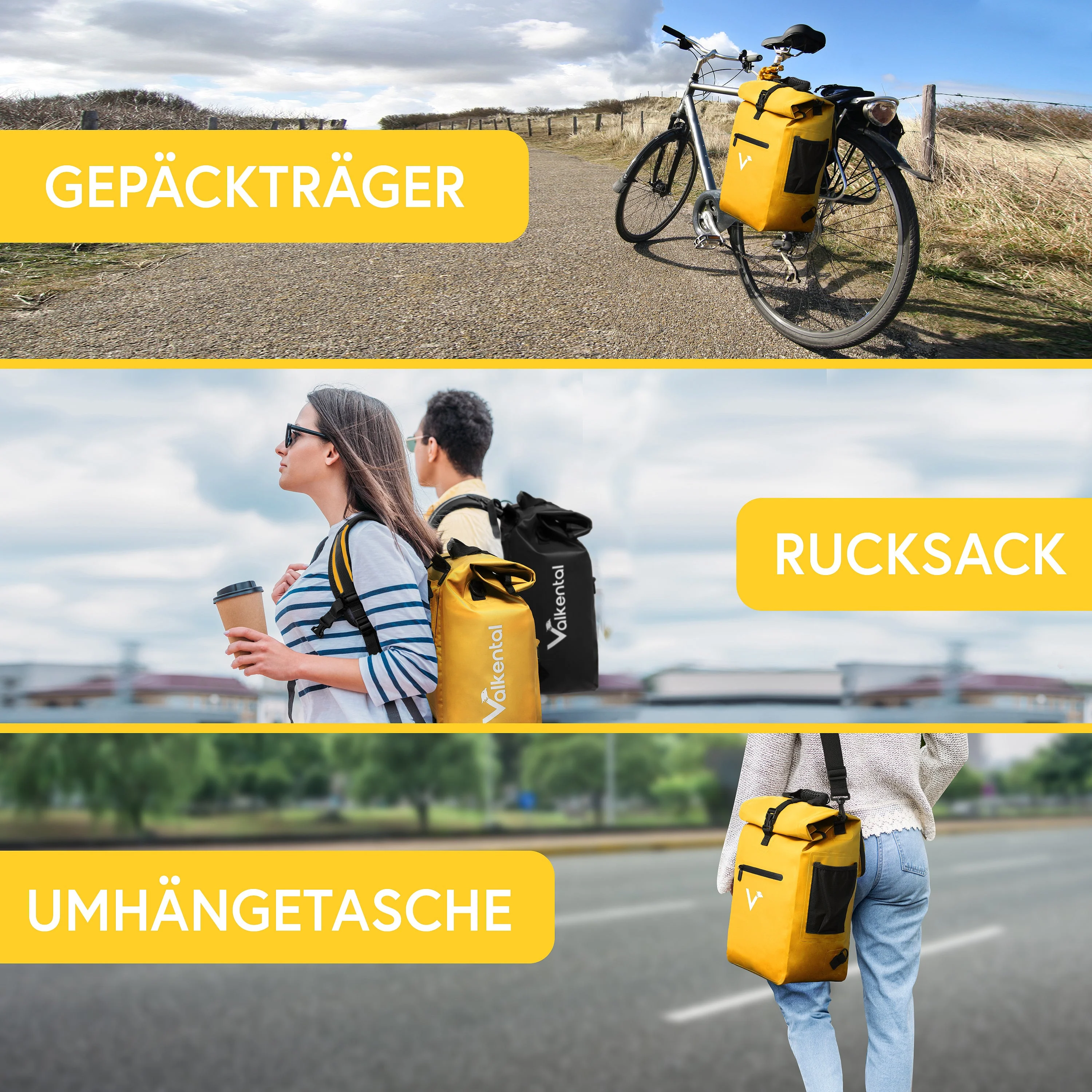 ValkOne 3in1 Fahrradtasche - perfekt für deinen Alltag! | Bundle - Image 14