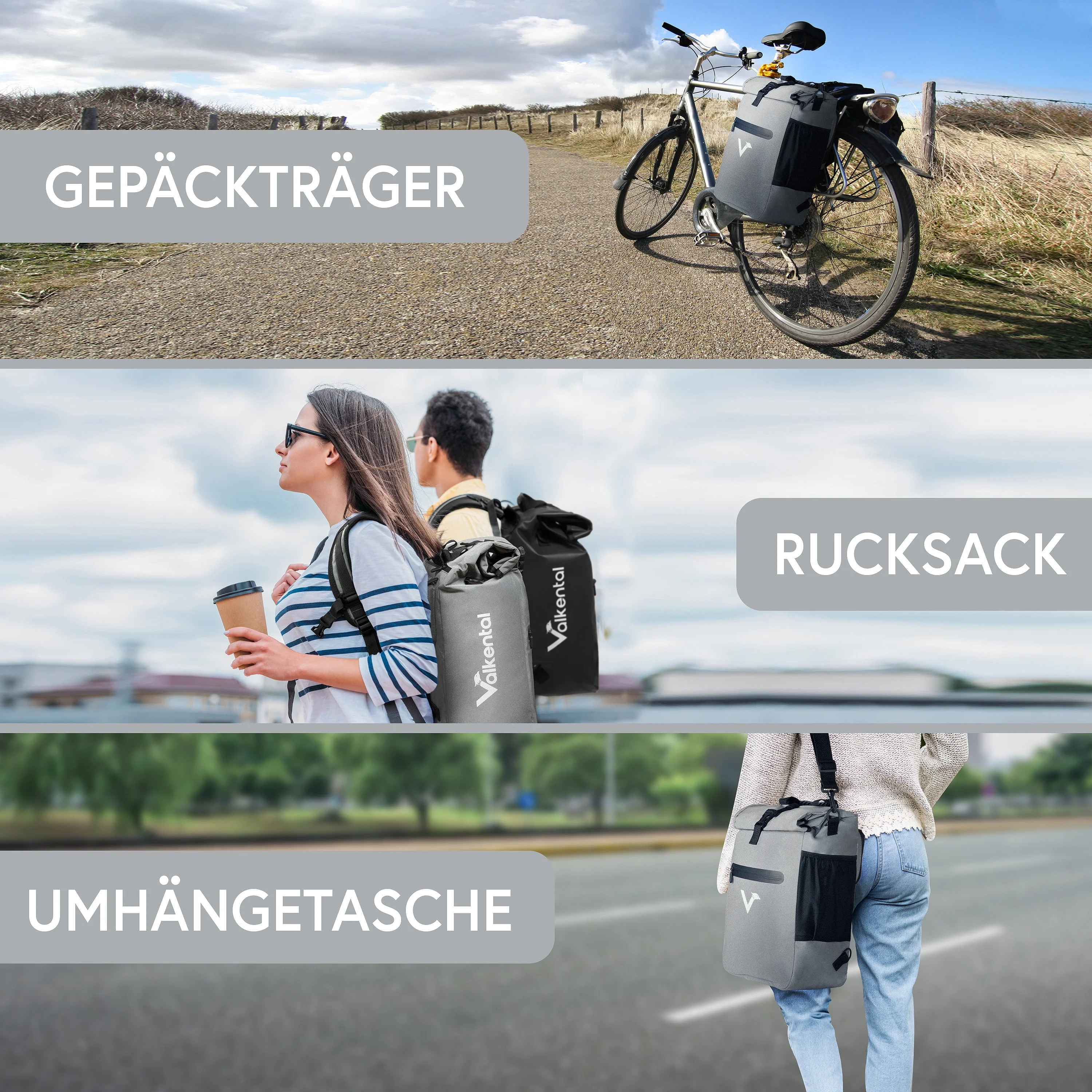ValkOne 3in1 Fahrradtasche - perfekt für deinen Alltag! | Bundle - Image 21