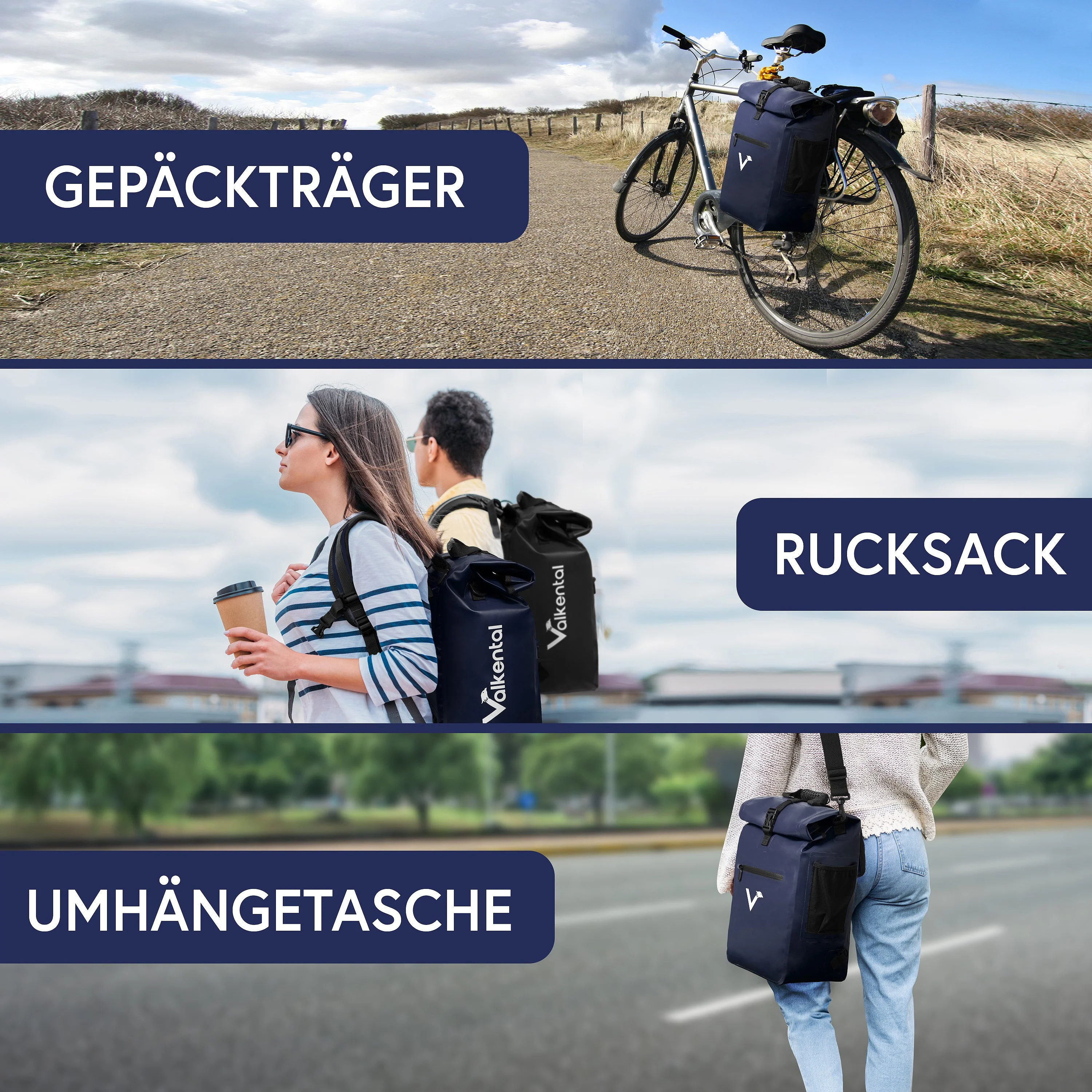 ValkOne 3in1 Fahrradtasche - perfekt für deinen Alltag! | Bundle - Image 26