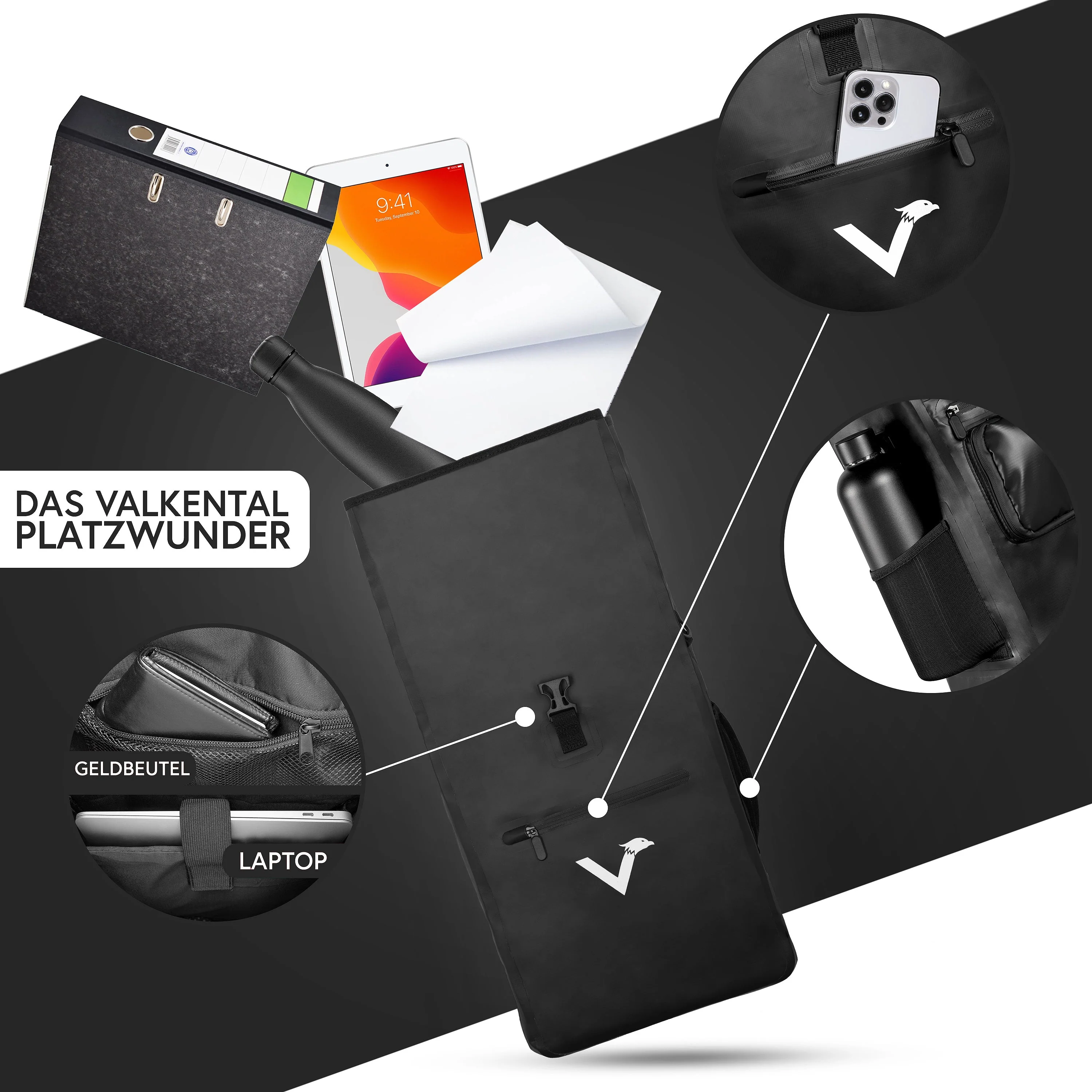 ValkOne 3in1 Fahrradtasche - perfekt für deinen Alltag! | Bundle - Image 5