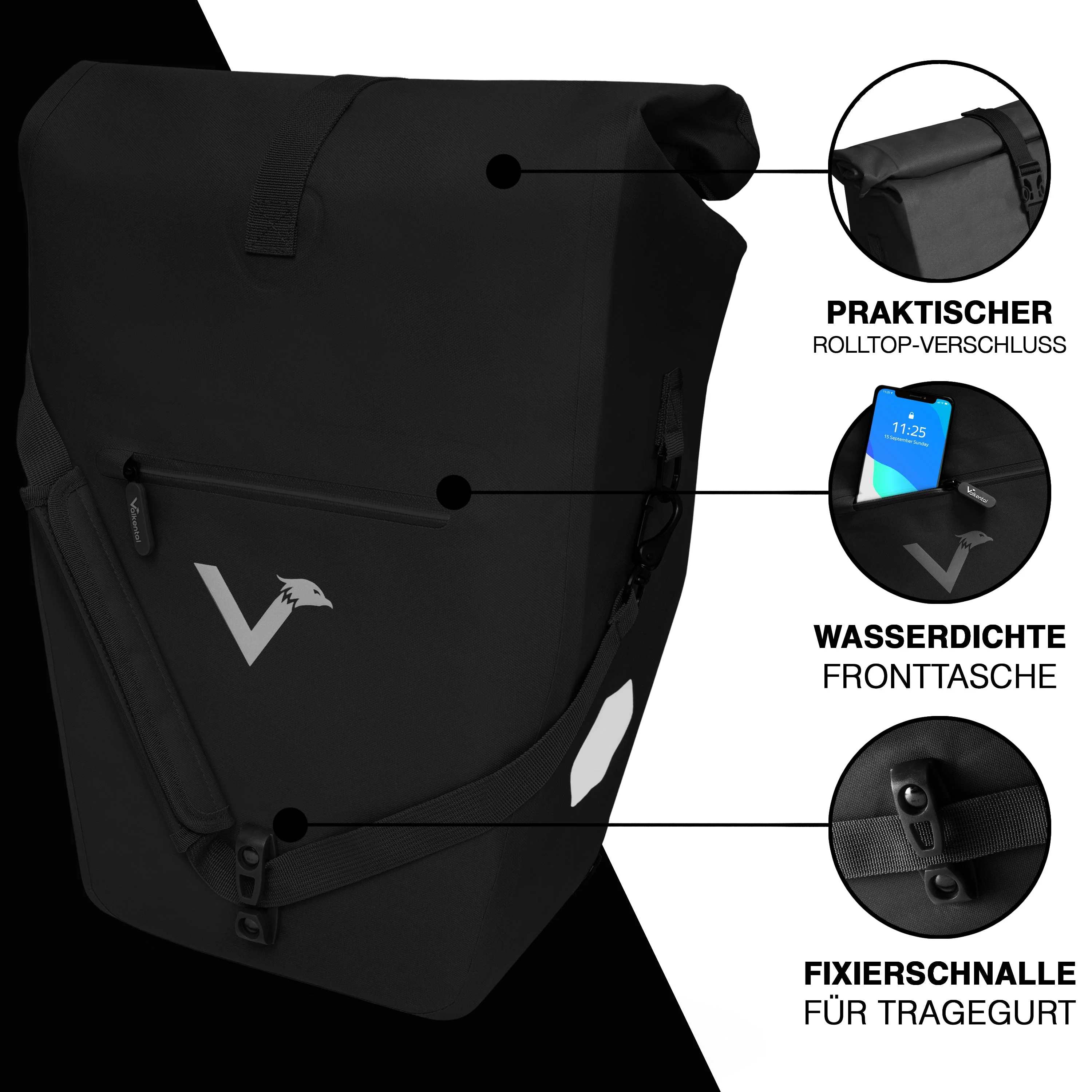 ValkOcean - Praktische & schicke 2in1 Gepäckträgertasche | Bundle - Image 21