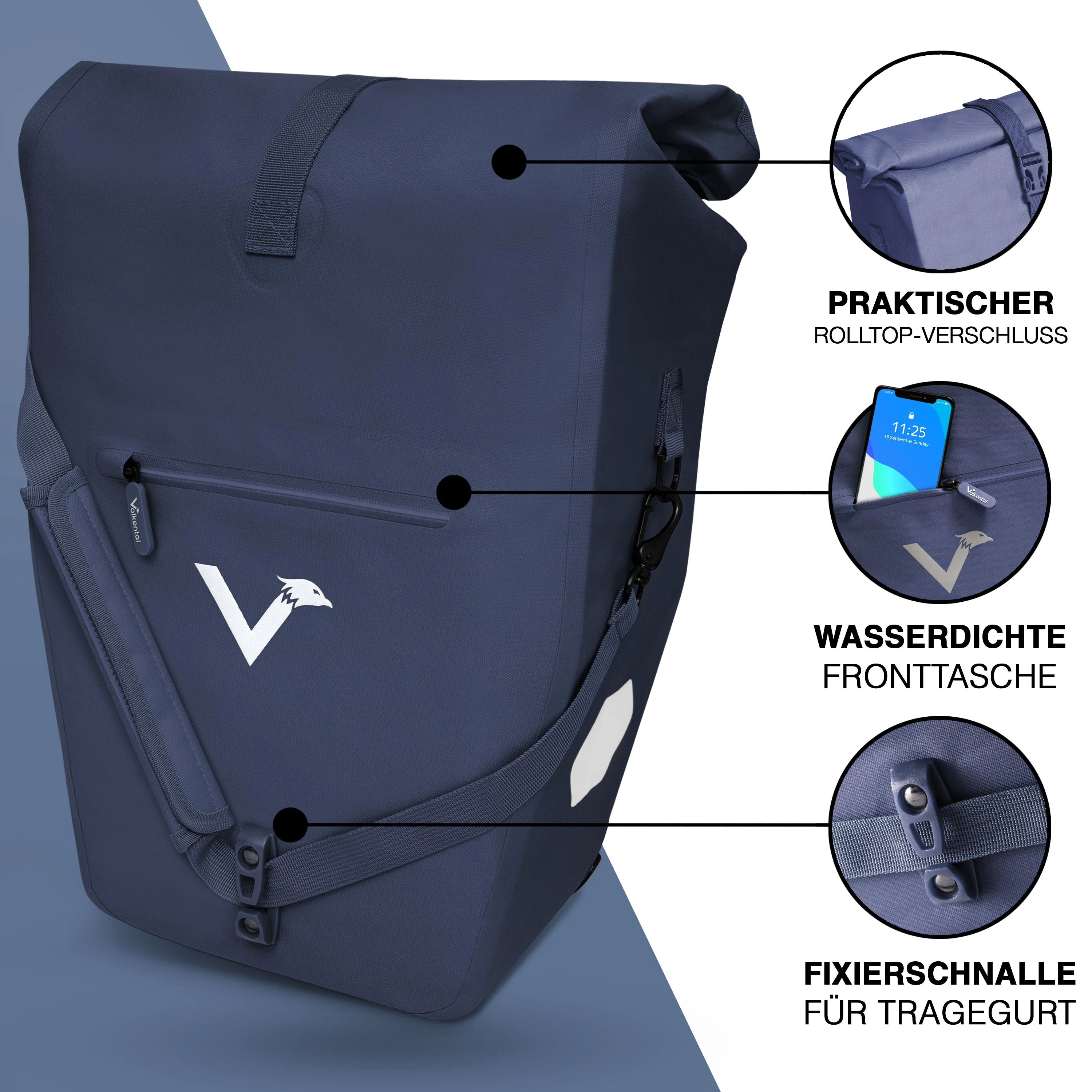 ValkOcean - Praktische & schicke 2in1 Gepäckträgertasche | Bundle - Image 27