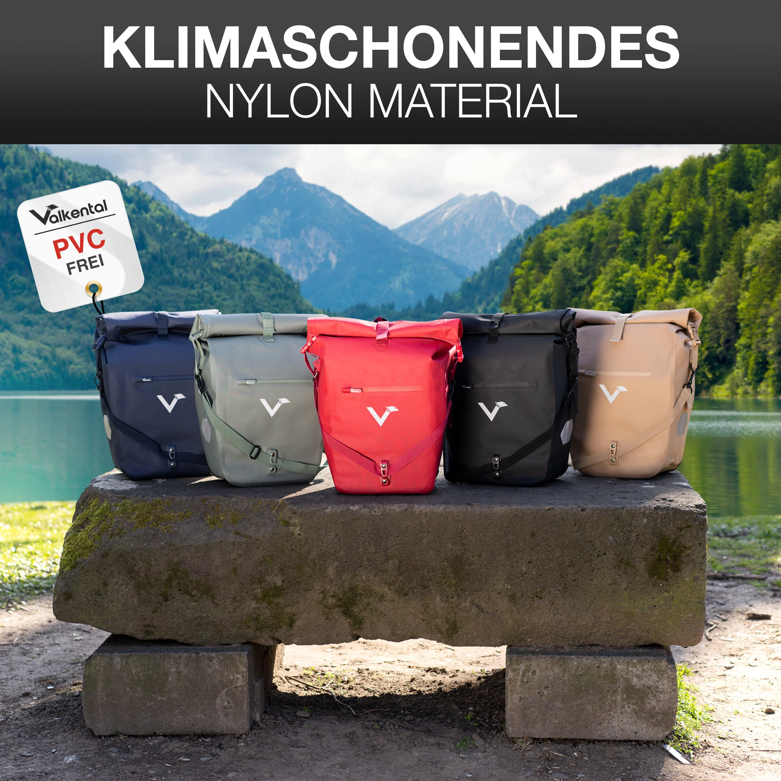 ValkOcean - Praktische & schicke 2in1 Gepäckträgertasche | Bundle - Image 45