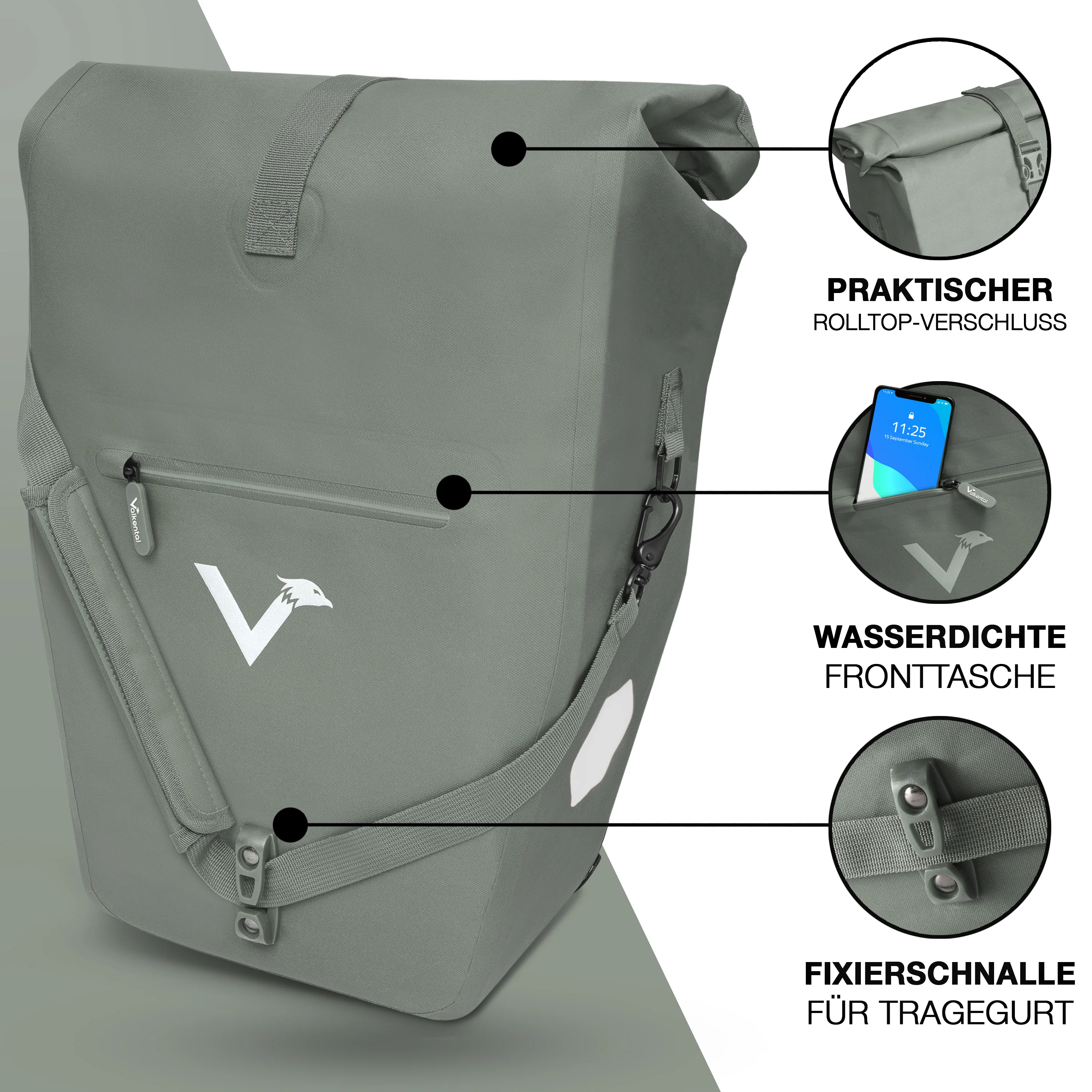 Bike Bag Urban - Praktische 2in1 Gepäckträgertasche im urbanen Look - B-Ware - Image 21
