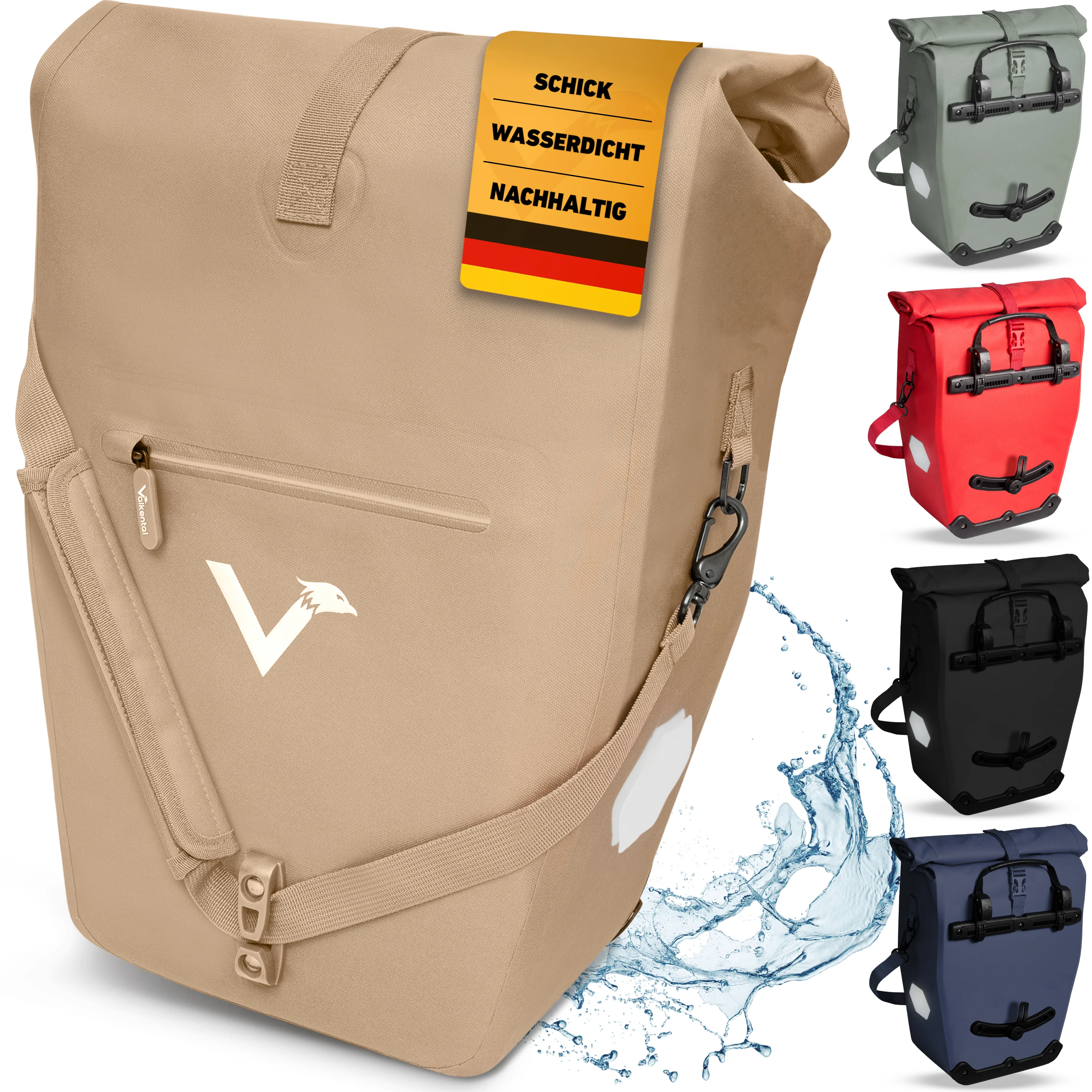 Bike Bag Urban - Praktische 2in1 Gepäckträgertasche im urbanen Look - B-Ware - Image 25