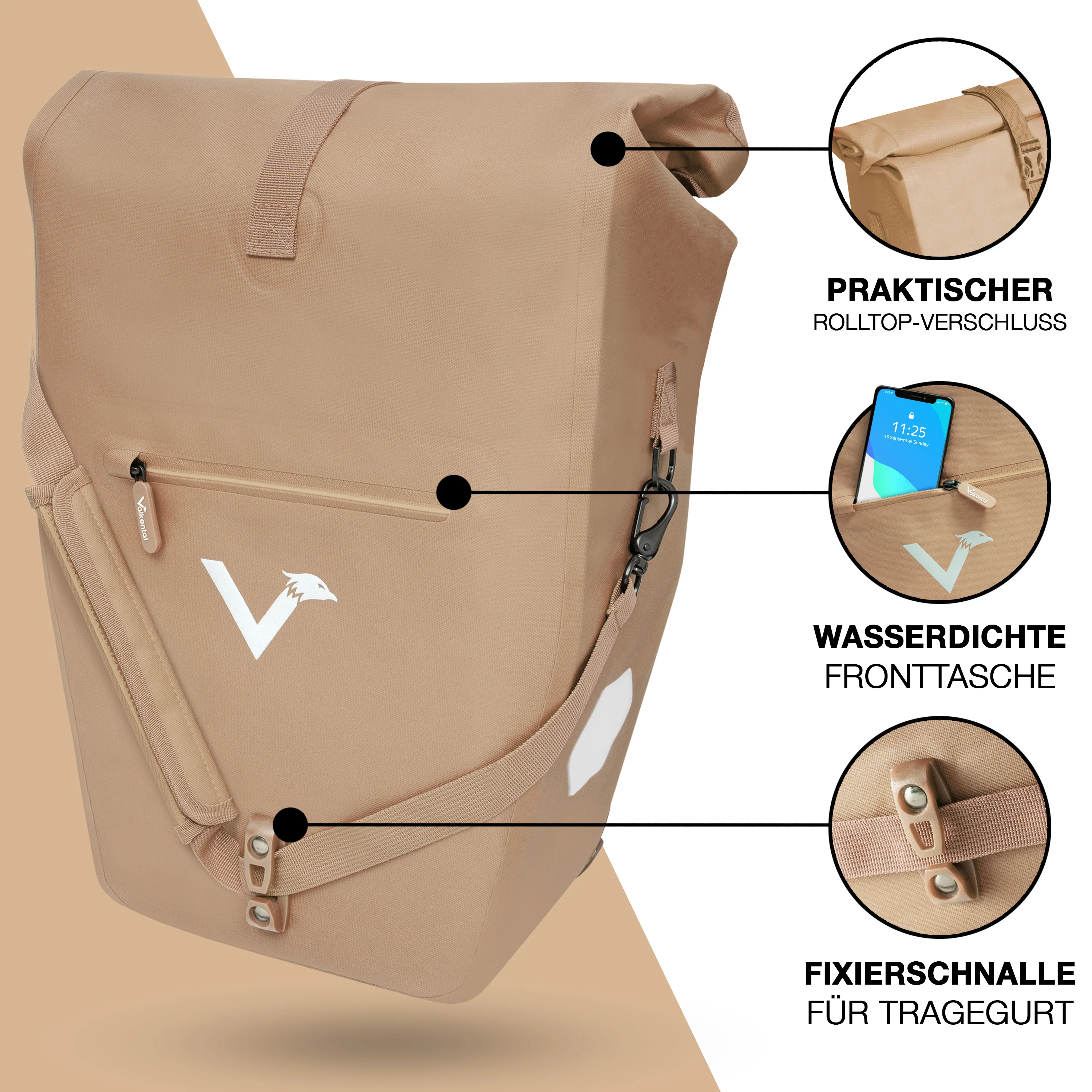 Bike Bag Urban - Praktische 2in1 Gepäckträgertasche im urbanen Look - B-Ware - Image 27