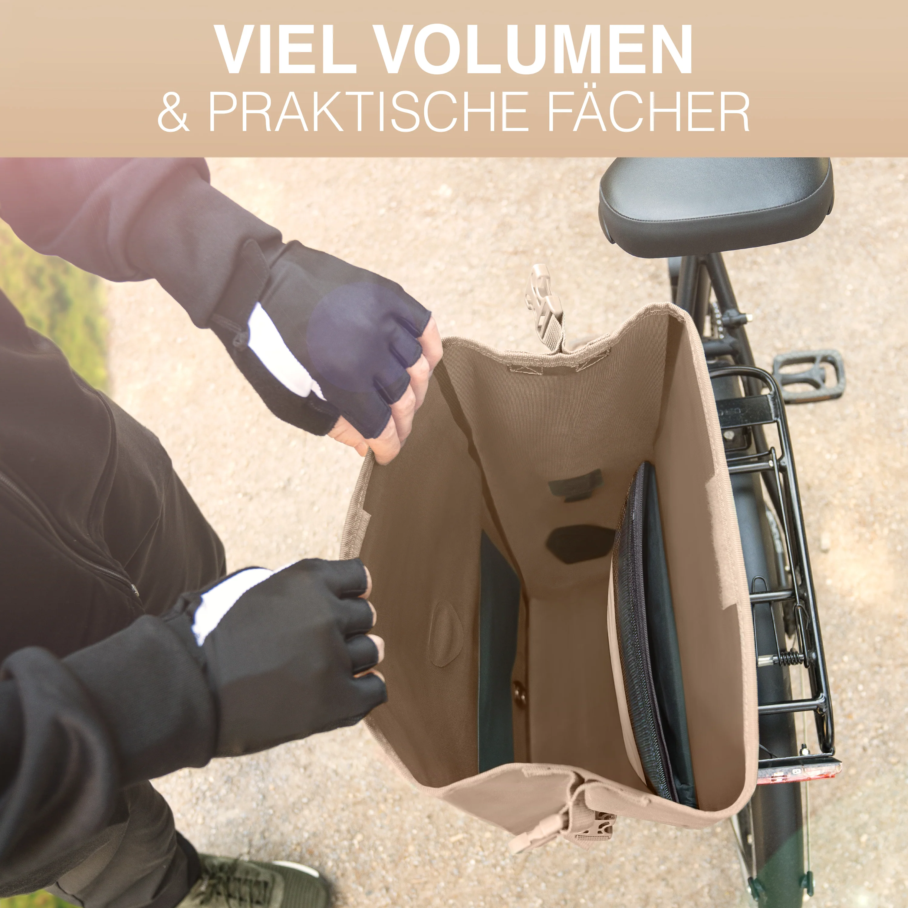 Bike Bag Urban - Praktische 2in1 Gepäckträgertasche im urbanen Look - B-Ware - Image 28