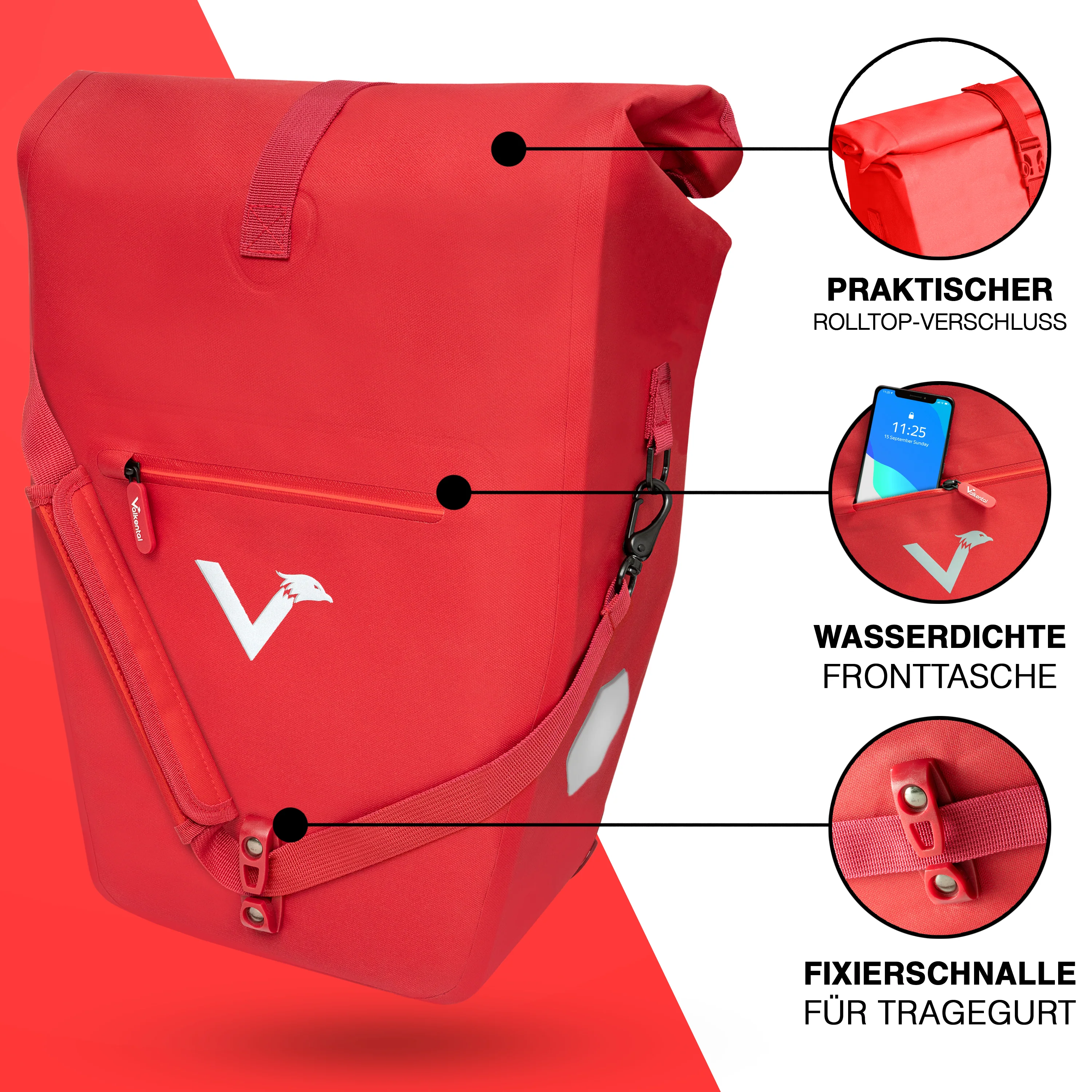 Bike Bag Urban - Praktische 2in1 Gepäckträgertasche im urbanen Look - B-Ware - Image 33