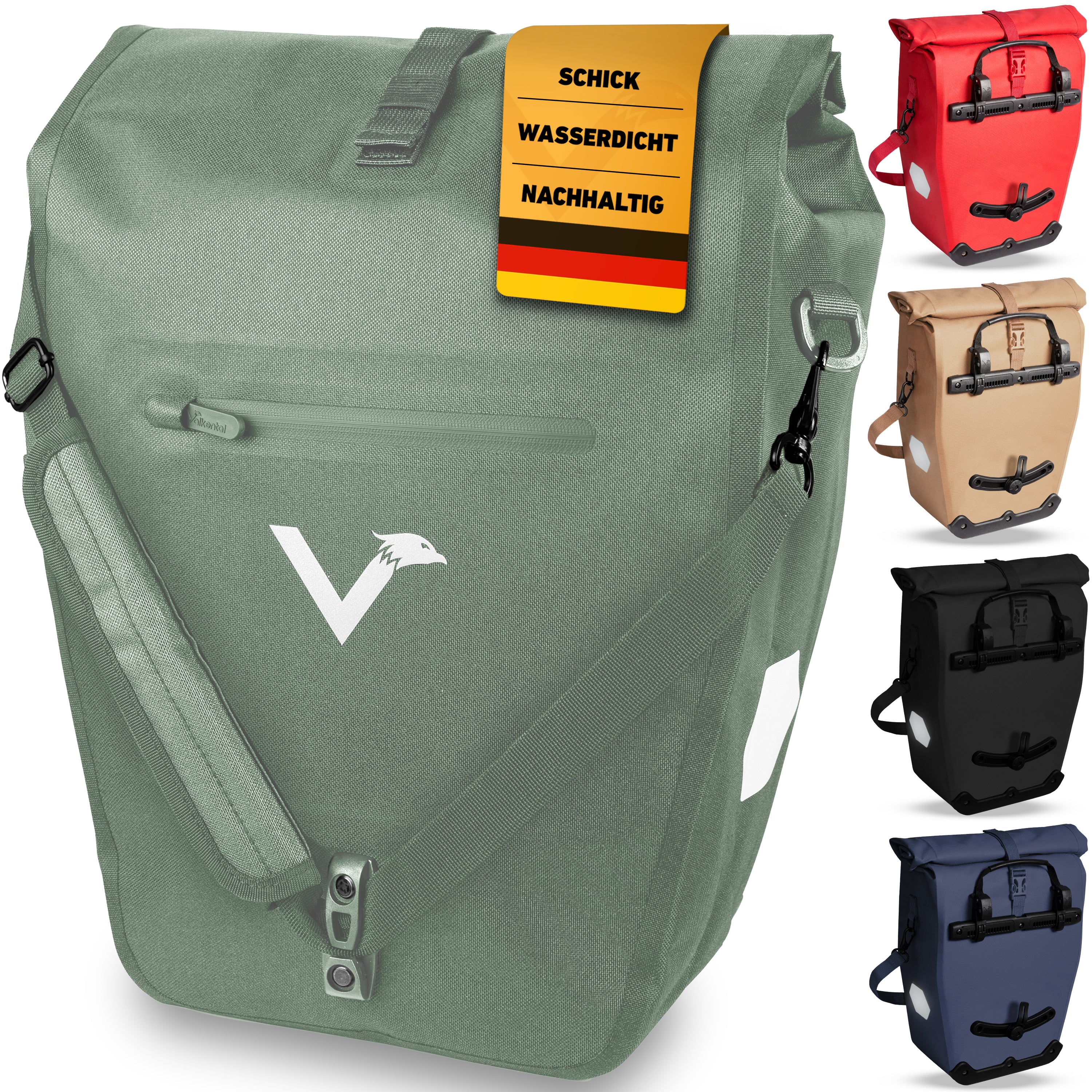 Bike Bag Urban - Praktische 2in1 Gepäckträgertasche im urbanen Look - B-Ware - Image 45