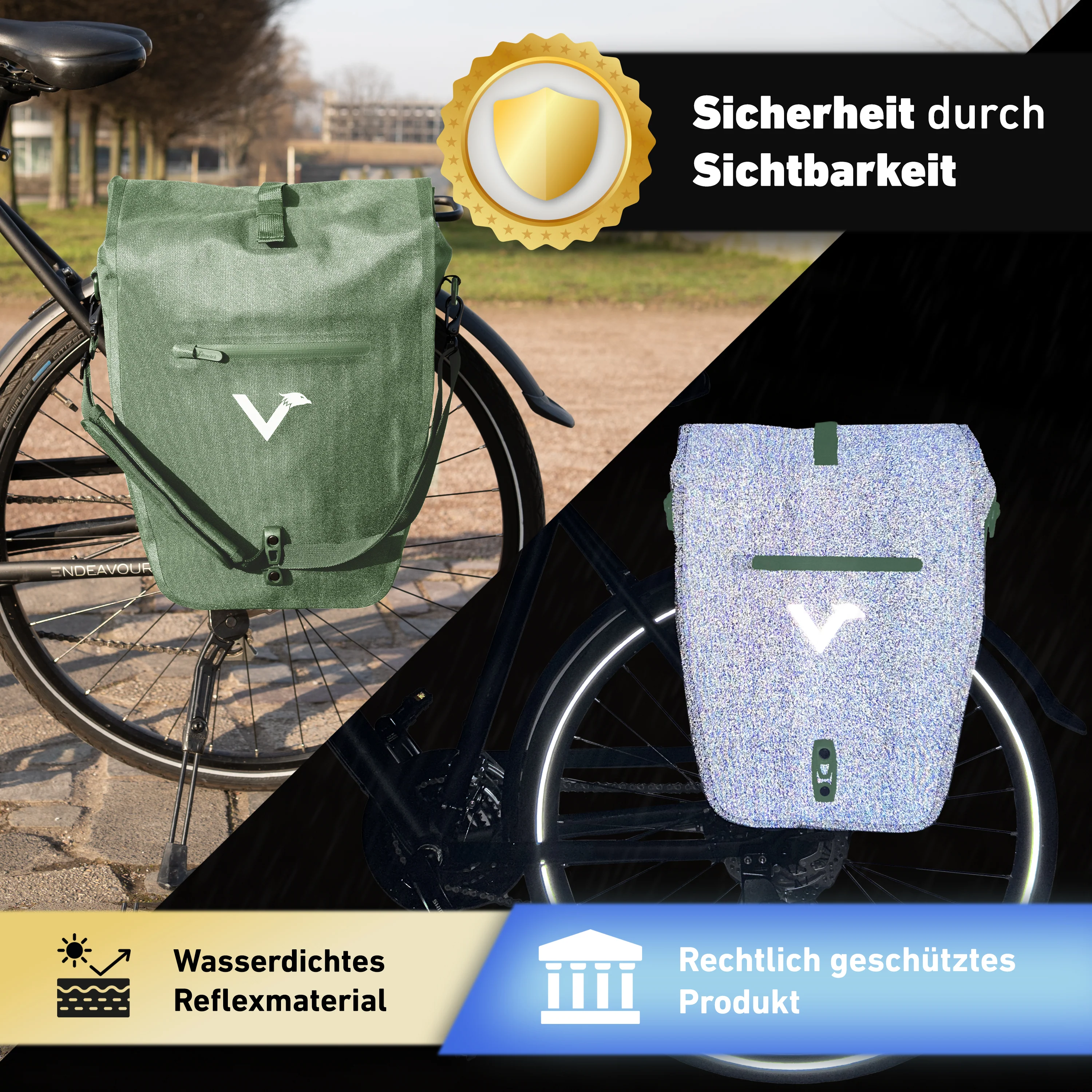 Bike Bag Urban - Praktische 2in1 Gepäckträgertasche im urbanen Look - B-Ware - Image 49