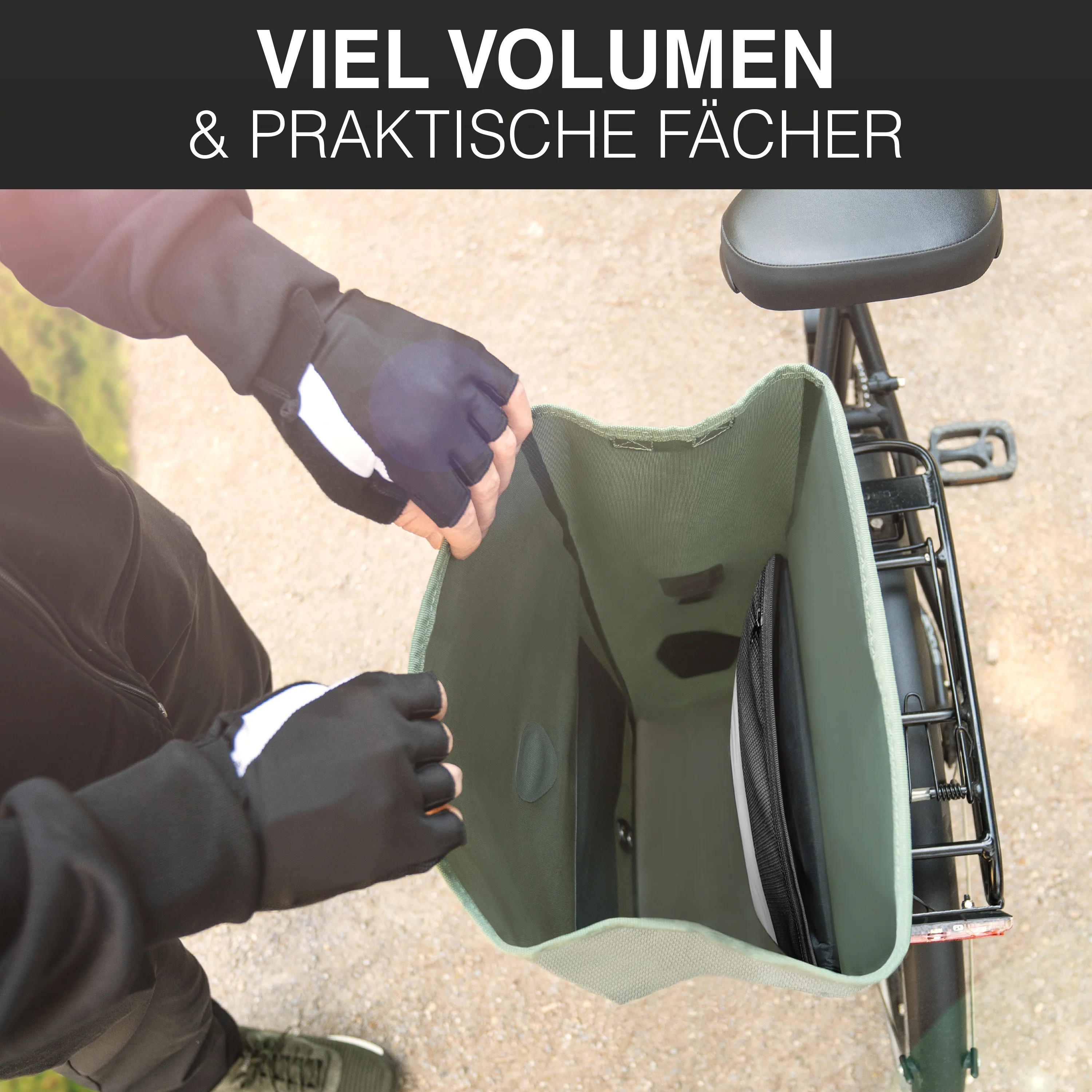 Bike Bag Urban - Praktische 2in1 Gepäckträgertasche im urbanen Look - B-Ware - Image 51