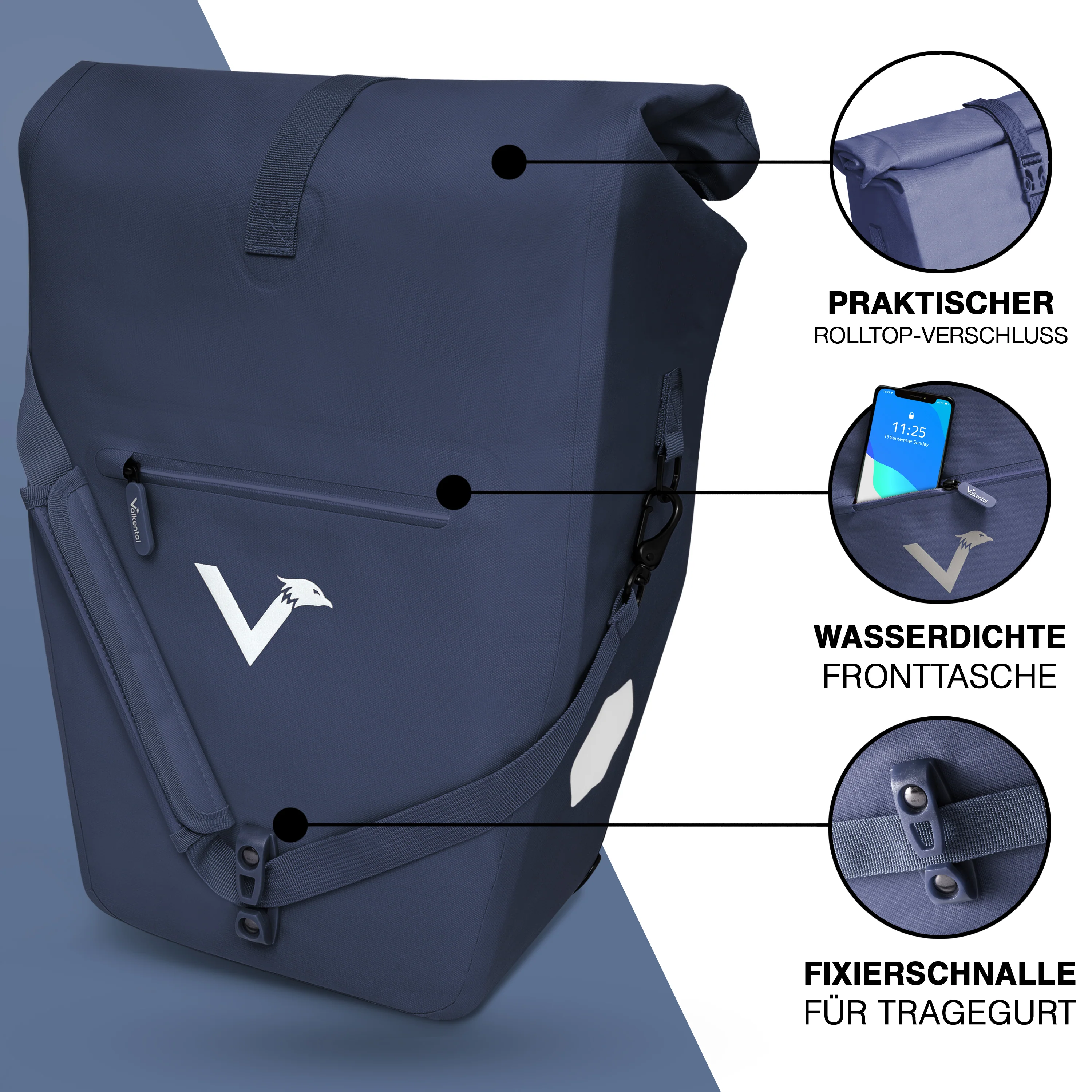 Bike Bag Urban - Praktische 2in1 Gepäckträgertasche im urbanen Look - B-Ware - Image 9