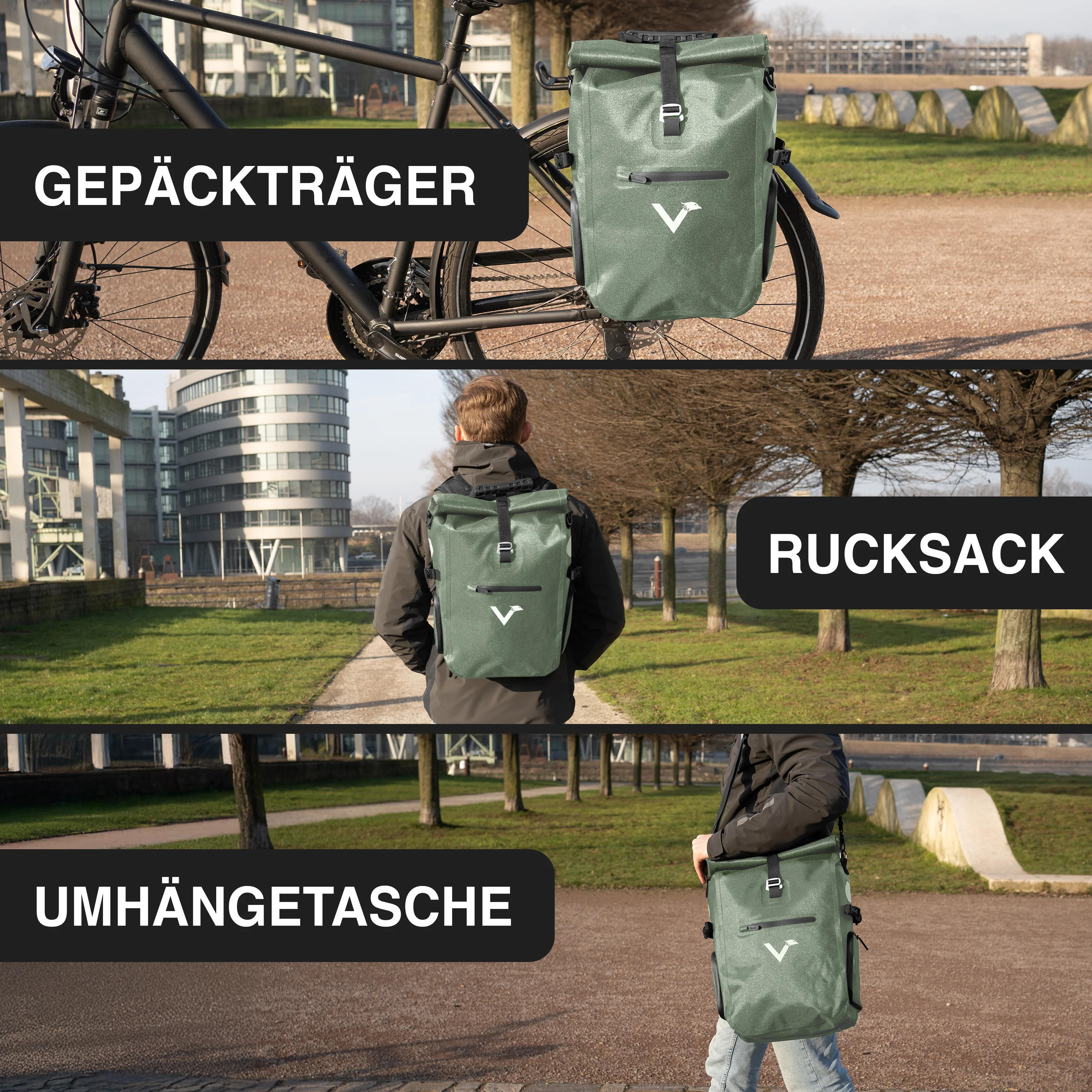 ValkPro 3in1 Fahrradtasche - hochfunktionales Multitalent - B-WARE - Image 30