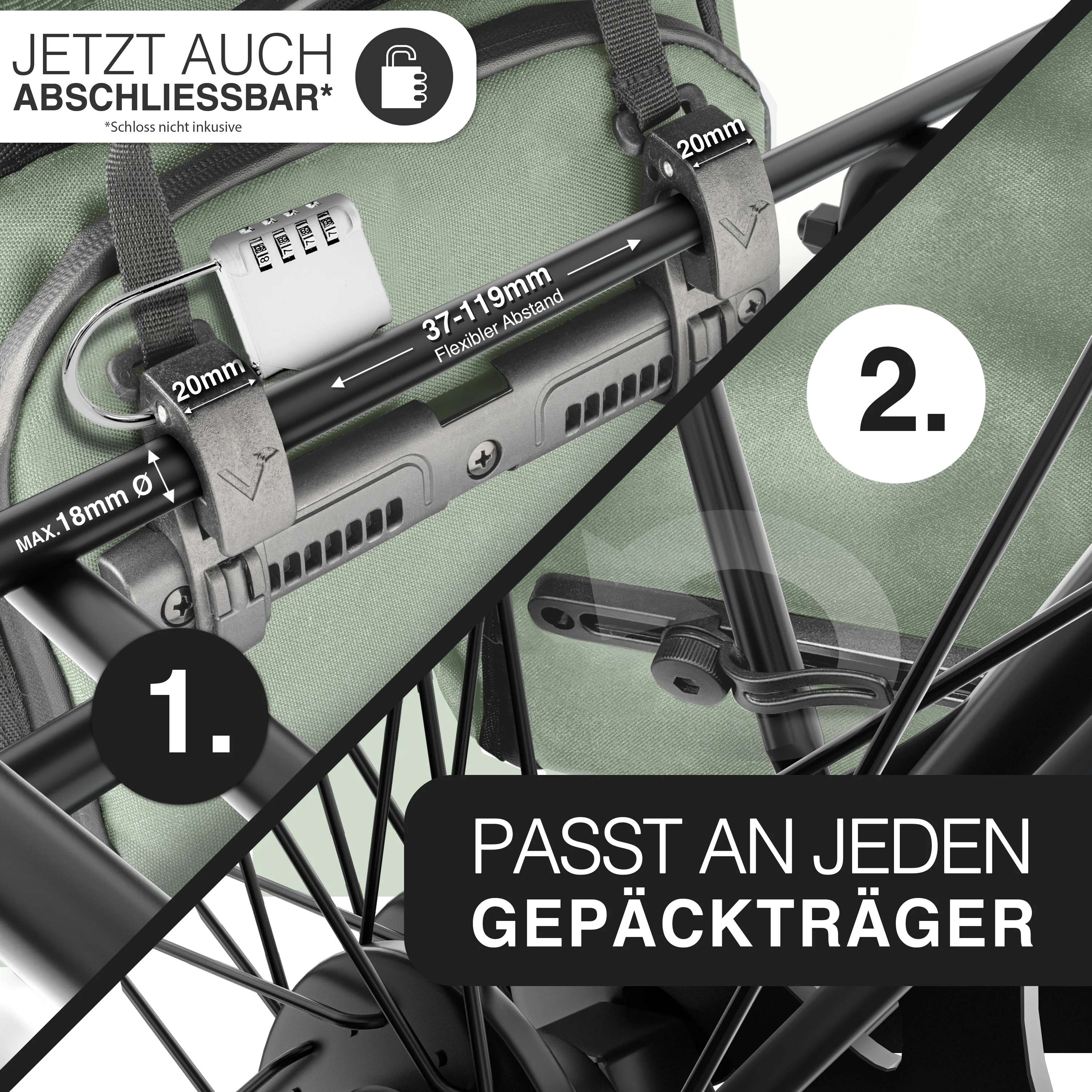ValkPro 3in1 Fahrradtasche - hochfunktionales Multitalent - B-WARE - Image 32