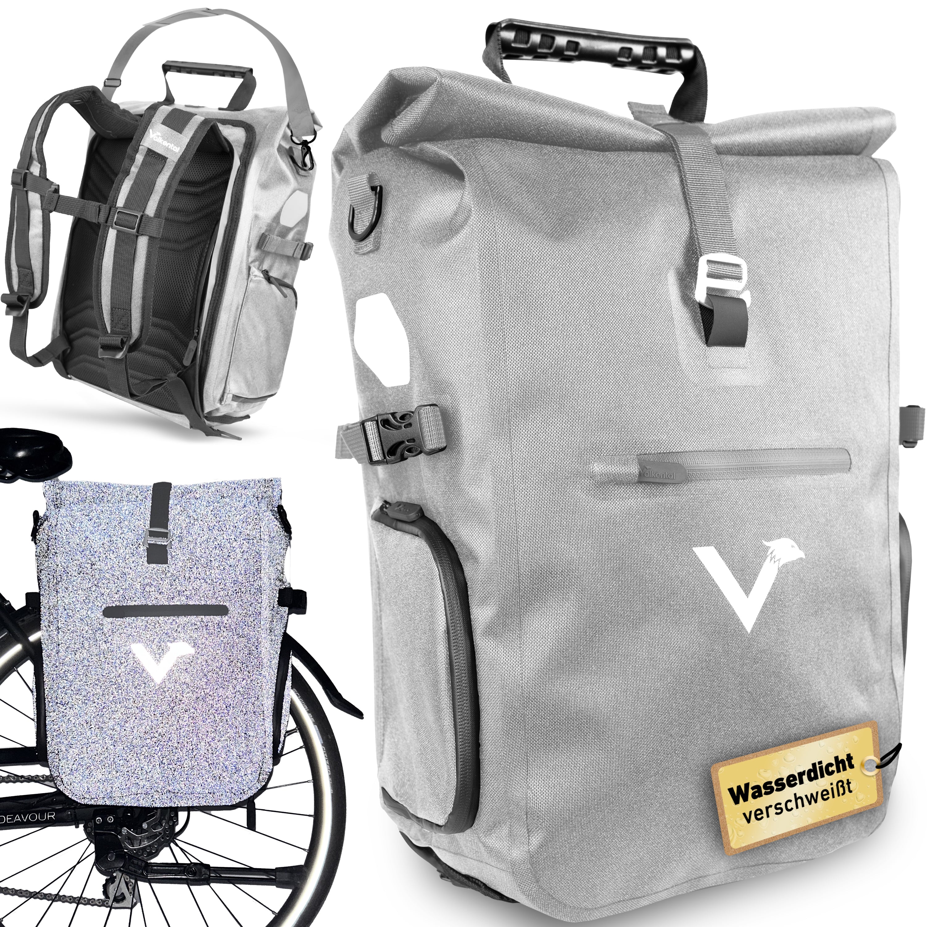 ValkPro 3in1 Fahrradtasche - hochfunktionales Multitalent - B-WARE - Image 34
