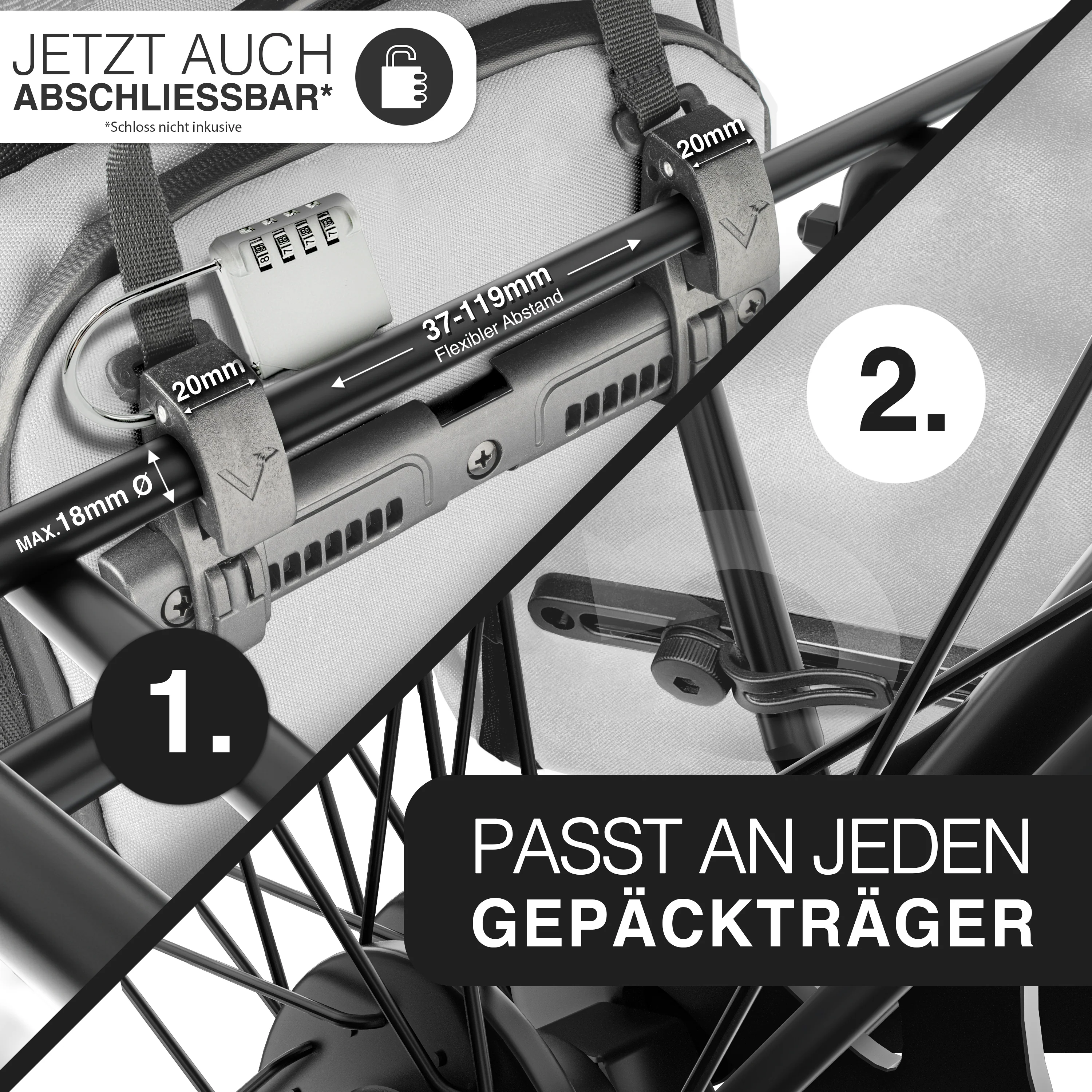 ValkPro 3in1 Fahrradtasche - hochfunktionales Multitalent - B-WARE - Image 38