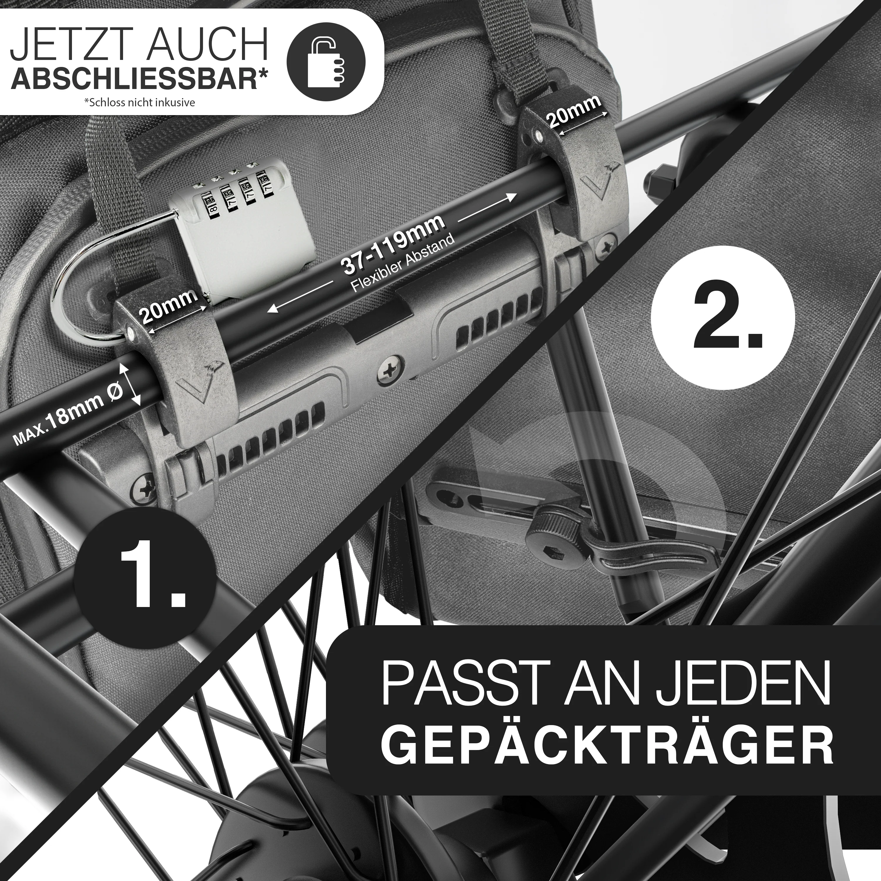 ValkPro 3in1 Fahrradtasche - hochfunktionales Multitalent - B-WARE - Image 45