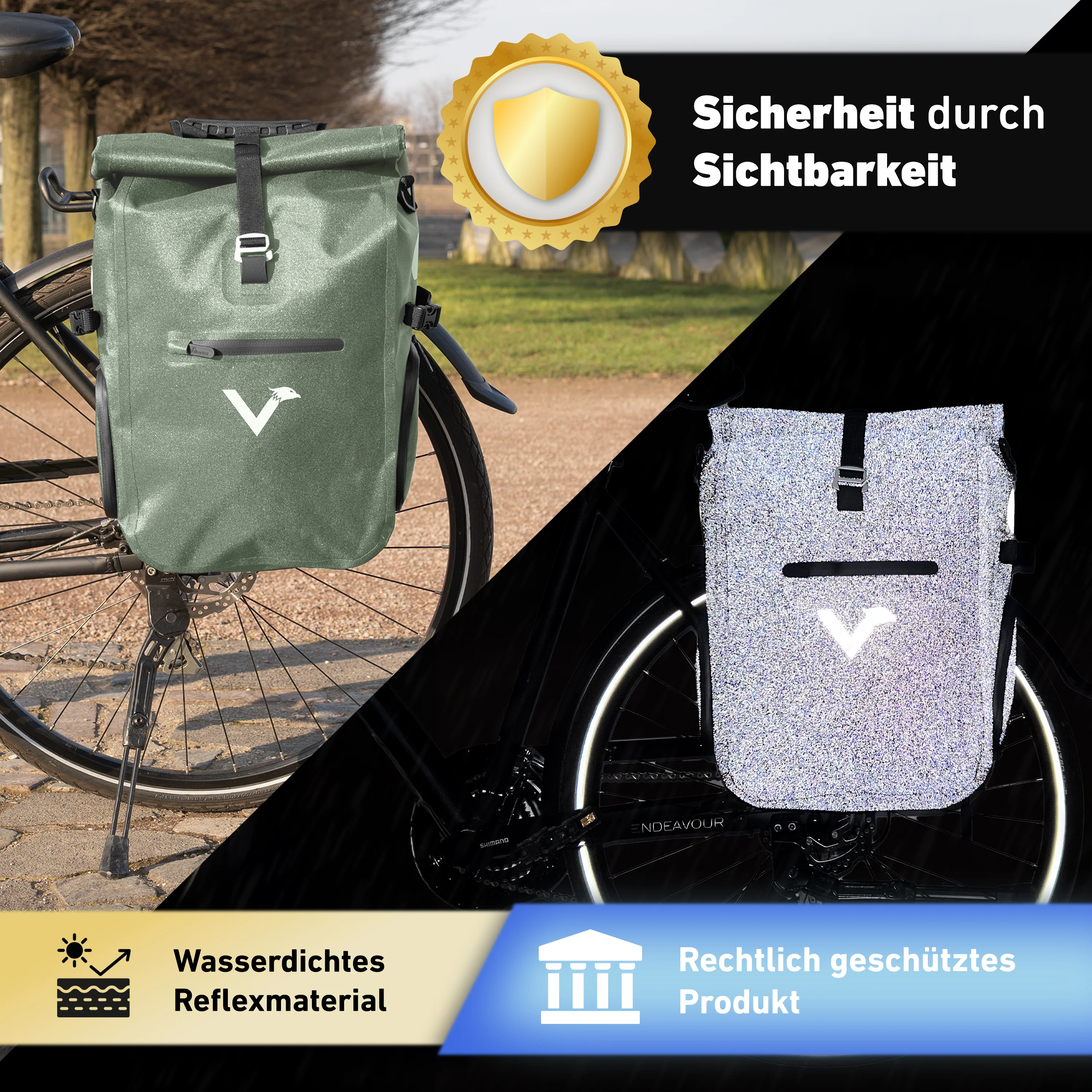 ValkPro 3in1 Fahrradtasche - hochfunktionales Multitalent - B-WARE - Image 48