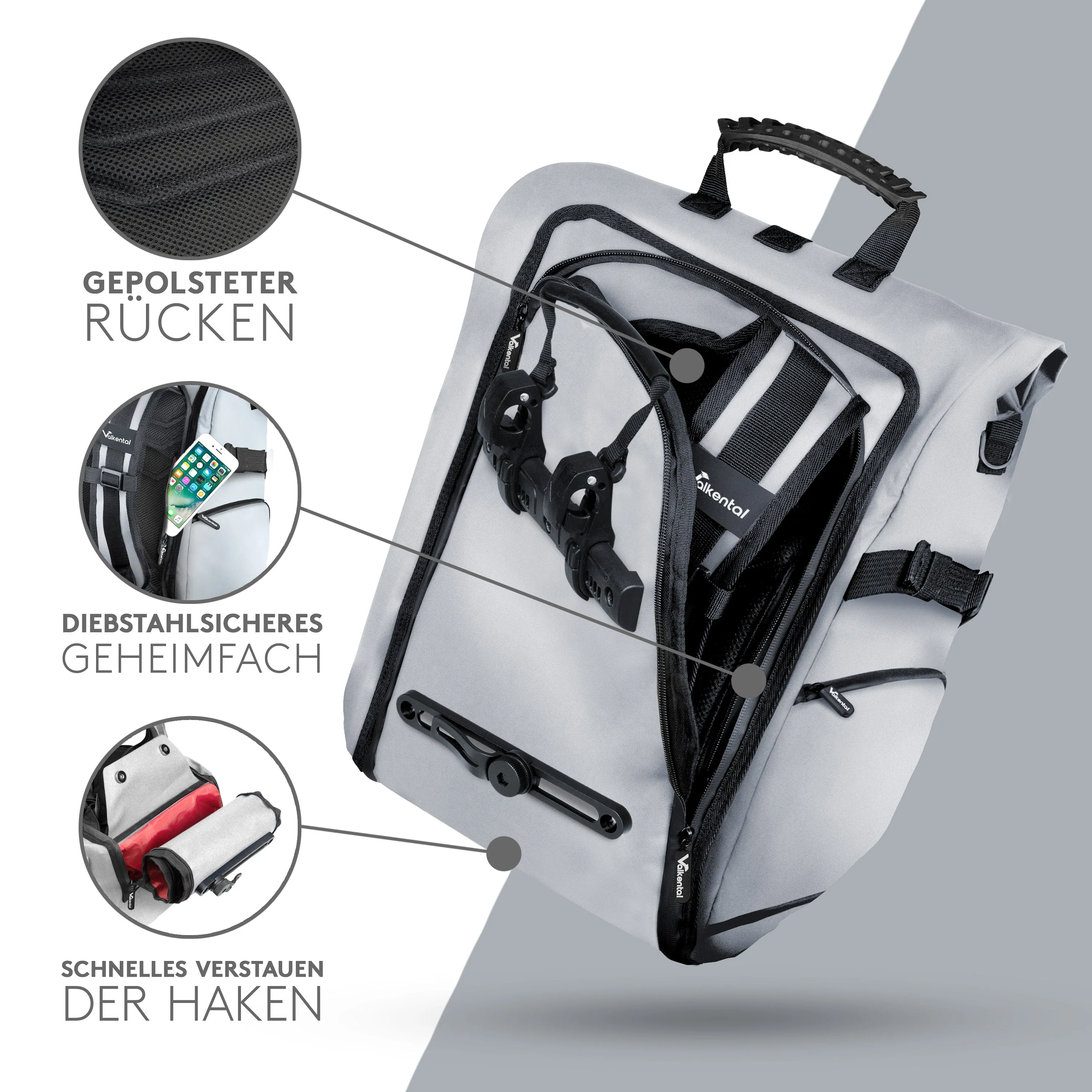 ValkPro 3in1 Fahrradtasche - hochfunktionales Multitalent | Bundle - Image 11