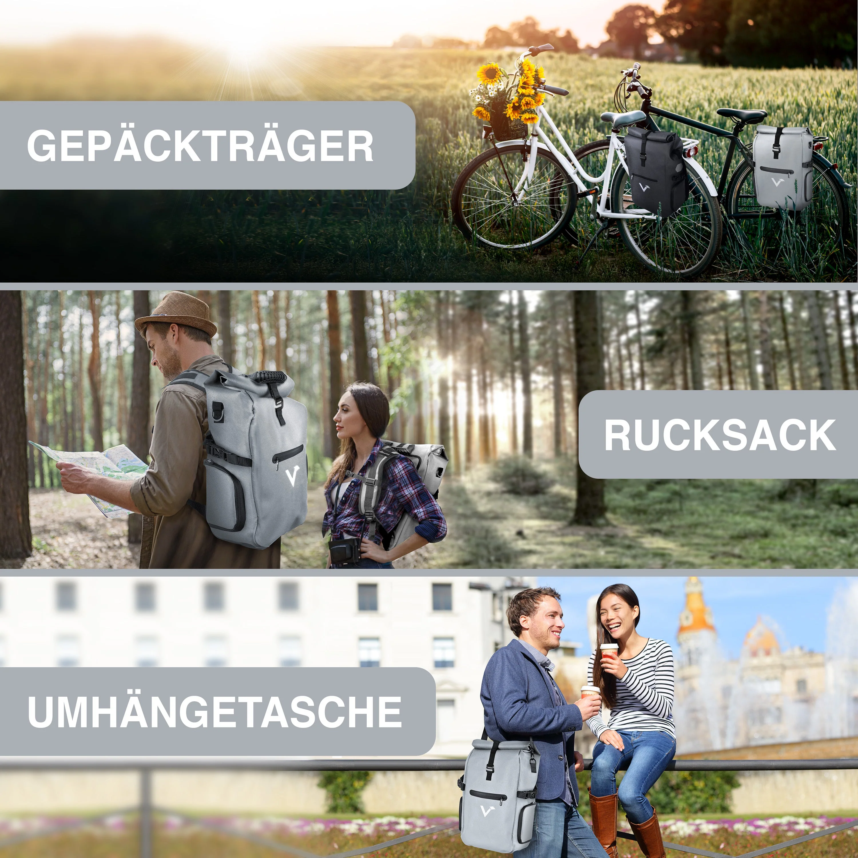 ValkPro 3in1 Fahrradtasche - hochfunktionales Multitalent | Bundle - Image 9